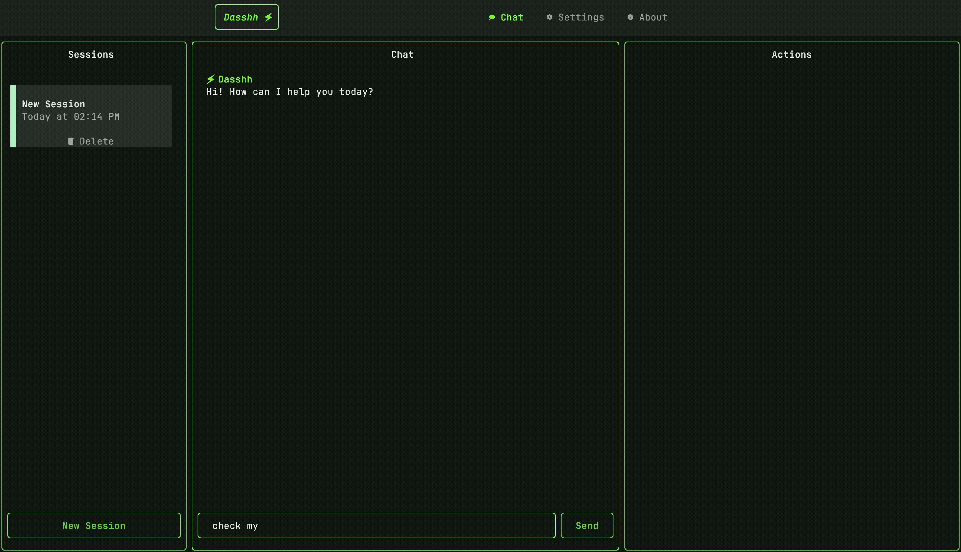 Natural Language Control